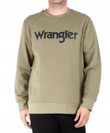 Bluzy męskie - Bluza Wrangler CREW SWEAT W6X1HYX1X LichenGree XXL - miniaturka - grafika 1