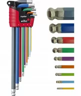 Przyborniki na biurko - Wiha 369 Ergo Star 9tlg błyszczący kolorowy; metryczne - miniaturka - grafika 1