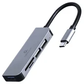 Adaptery i przejściówki - Gembird Adapter 3-portowy HUB USB typu C UHB-CM-CRU3P1U2P2-01 - miniaturka - grafika 1
