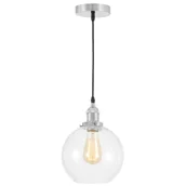 Lampy sufitowe - LAMPA WISZĄCA LOFT CHROMOWANA NAVARRO W1 - miniaturka - grafika 1