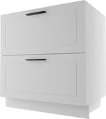 Meble kuchenne - Bergamo Szafka Dolna D2E/80 Hettich Biały Mat - miniaturka - grafika 1