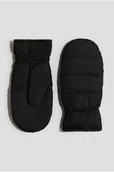 Rękawiczki dla dzieci - H & M - Nieprzemakalne watowane rękawice z jednym palcem - Czarny - H&M - miniaturka - grafika 1
