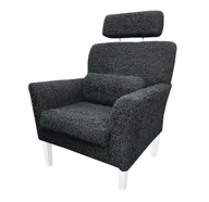 Fotele - Fotel DENVER nogi białe Rolf7 - miniaturka - grafika 1