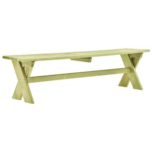 vidaXL Stół ogrodowy, 170x73x70 cm, impregnowana sosna FSC - Stoły ogrodowe - miniaturka - grafika 1
