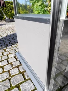 VITAVIA szklarnia ogrodowa Cassandra 9900, czarna - (9,9 m2; 2,57 x 3,85 m) + szkło hartowane - Szklarnie ogrodowe - miniaturka - grafika 4