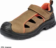 Obuwie robocze - CERVA DERRIL MR S1P SRC - sandały z niemetalowym podnoskiem i kevlarową, odporną na przebicie wkładką, - brązowy 45 - miniaturka - grafika 1