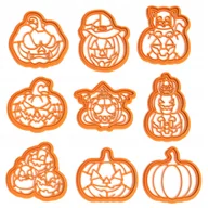 Formy do ciast - Foremki ciastek Halloween 4 Zestaw 9 szt. Wykrawacz - miniaturka - grafika 1