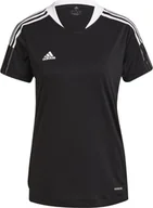 Bluzki damskie - Koszulka damska adidas Condivo 21 Training Jersey czarna GM7582-S - miniaturka - grafika 1