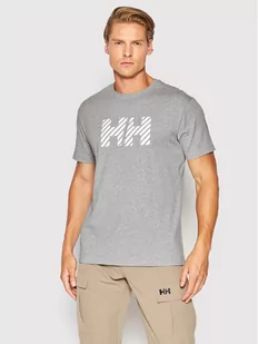Helly Hansen T-Shirt Active 53428 Szary Regular Fit - Koszulki męskie - miniaturka - grafika 1