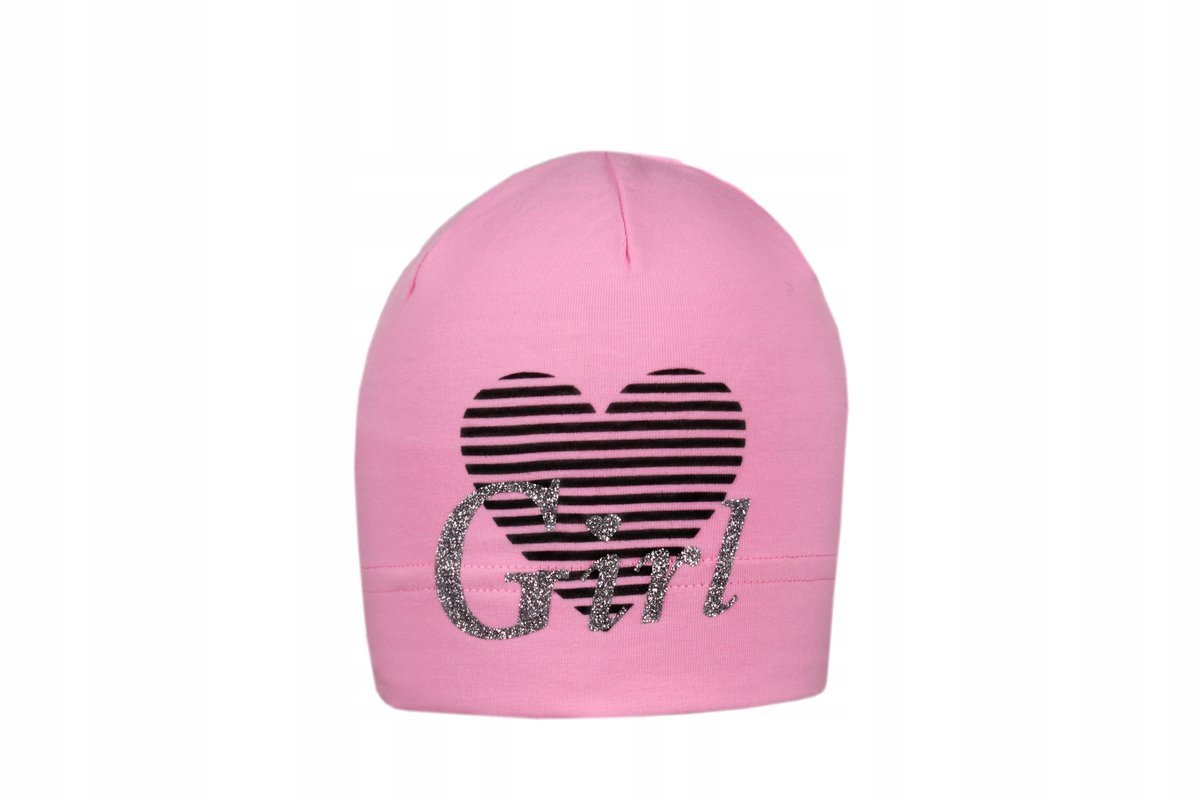 Czapka 42 Czapeczka Dziecięca Bawełniana Różowa