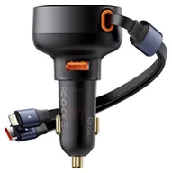 Ładowarki do telefonów - Baseus Enjoyment USB z kablem USB-C i Lightning 60 W czarna - miniaturka - grafika 1
