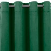 Zasłony - Zasłona VILA kolor butelkowa zieleń styl klasyczny srebrne przelotki metalowe srebrne velvet 135x245 homede - CURT/HOM/VILA/VELV - miniaturka - grafika 1