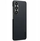 Etui i futerały do telefonów - Etui PITAKA Ultra-Slim MagSafe do Samsung Galaxy S25 czarno szary - miniaturka - grafika 1