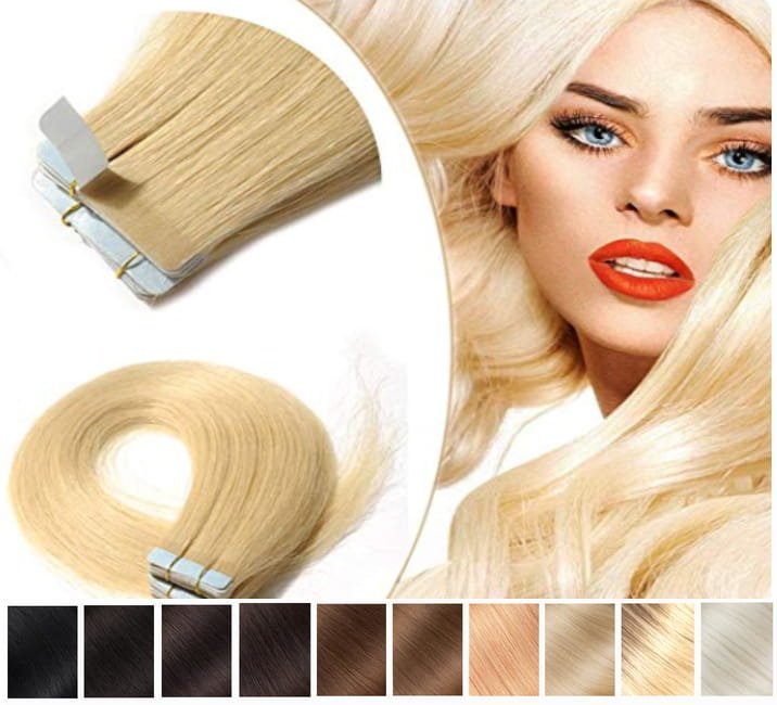 20 taśm włosy naturalne doczepiane 52 cm 50 gramów.