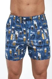 Bokserki męskie o luźnym kroju w piwa 3XL-5XL Classic 001/137 - Majtki męskie - miniaturka - grafika 1
