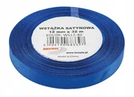 Pasmanteria - Brewis Wstążka dekoracyjna satynowa 12mmx32m ciemnoniebieska 40 - miniaturka - grafika 1