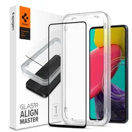 Szkła hartowane na telefon - Szkło hartowane SPIGEN Alm Glass FC do Samsung Galaxy M53 5G Czarny - miniaturka - grafika 1