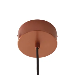 Lampa wisząca LED Lucande Nymara, miedź, aluminium, Ø 40 cm - Lampy sufitowe - miniaturka - grafika 4