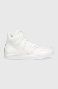 Trussardi sneakersy skórzane Perlite Basket High kolor biały - Sneakersy damskie - miniaturka - grafika 1