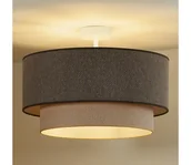 Lampy sufitowe - Duolla-Żyrandol natynkowy BOHO ECO RECYCLING 1xE27/15W/230V śr. 45 cm brązowy/kremowy - miniaturka - grafika 1