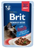 Mokra karma dla kotów - BRIT PREMIUM CAT Sterilised Lamb fillets in gravy 85g (saszetka) - miniaturka - grafika 1
