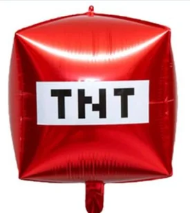 Balon Foliowy TNT Minecraft Piksele (55cm*55cm) - Balony i akcesoria - miniaturka - grafika 1