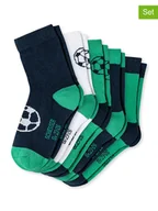 Skarpetki damskie - Schiesser Skarpety (5 par) w kolorze granatowo-zielonym - miniaturka - grafika 1