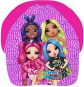 Czapki dla dzieci - Dziewczęca czapka z daszkiem nadrukiem laleczek Rainbow Hihg Fioletowa - miniaturka - grafika 1