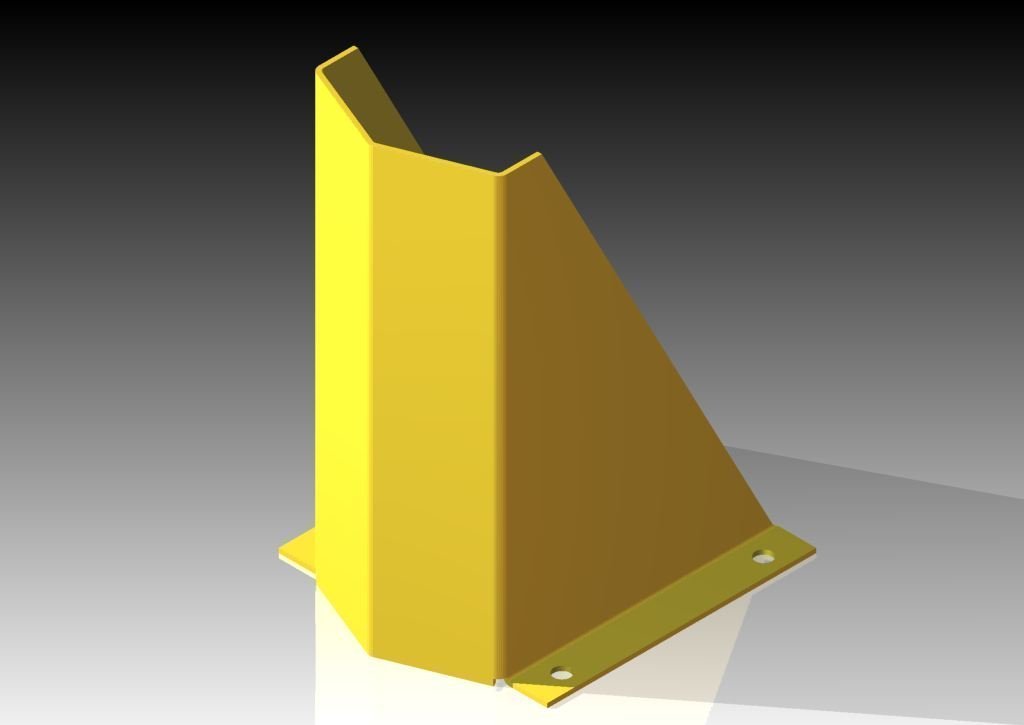 Metal/Emtul Stalowa osłona nogi regału grubość blachy 4 mm