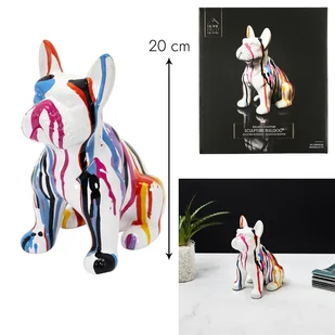 Figurka buldoga francuskiego S biała - Ozdoby bożonarodzeniowe - miniaturka - grafika 7