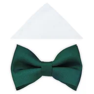 Krawaty i muchy męskie - Zielona mucha w mikrowzór A419 - miniaturka - grafika 1