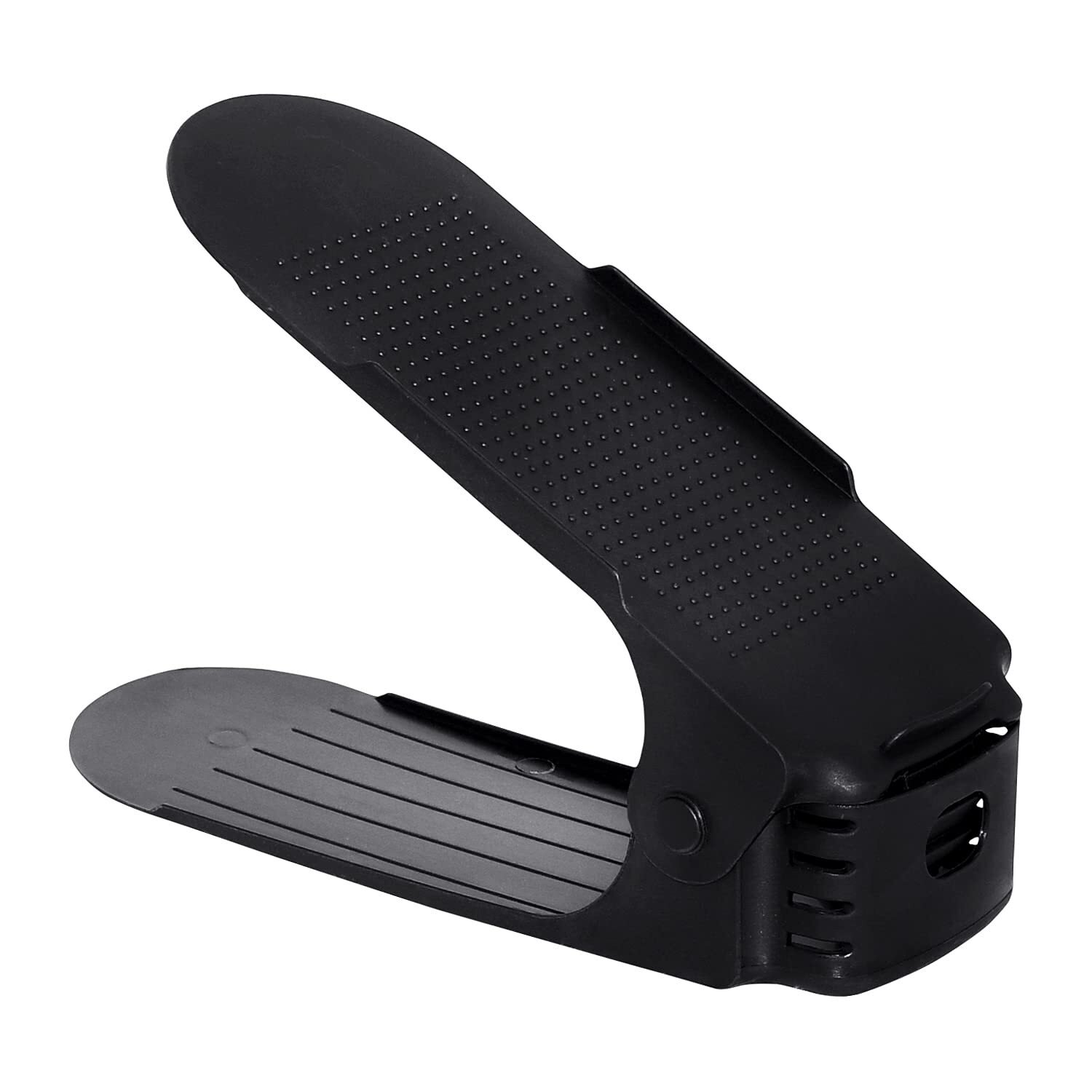 Sessamen-LP Zestaw 30 regulowanych stojaków na buty Stojak na buty Organizer na buty 3 z regulacją wysokości, antypoślizgowy, czarny