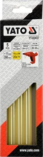 Yato Klej do pistoletu na gorąco 5 szt. 11mm, Żółty 2213 - Narzędzia warsztatowe - miniaturka - grafika 1