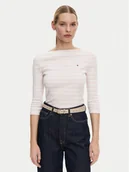 Bluzki damskie - Tommy Hilfiger Bluzka New Cody WW0WW40589 Różowy Slim Fit - miniaturka - grafika 1