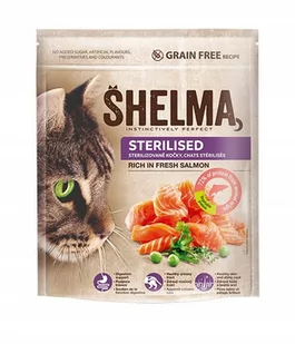 Karma sucha dla kota SHELMA Sterilised Salmon, 750 g - Sucha karma dla kotów - miniaturka - grafika 1