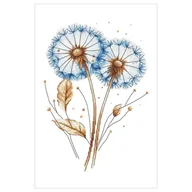 Pasmanteria - Haft krzyżykowy - Zestaw do haftu - Niebieskie dmuchawce I - miniaturka - grafika 1