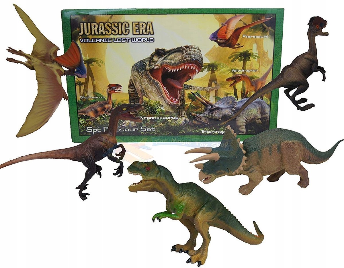 Dinozaury Zestaw 5 szt. Figurki Tyranozaur T-Rex