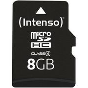 Karty pamięci - Karta pamięci INTENSO micro SDHC 8GB Class 4 - miniaturka - grafika 1