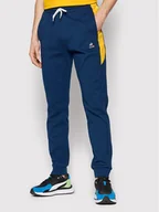 Spodnie sportowe męskie - le coq sportif Spodnie dresowe 2210377 Granatowy Regular Fit - miniaturka - grafika 1