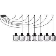 Lampy sufitowe - Sigma Lampa wisząca AURA 7 czarny duży żyrandol 31109 - miniaturka - grafika 1