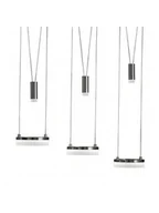 Lampy sufitowe - Wofi Oświetlenie JETTE Lampa wisząca LED Nikiel matowy, 6-punktowe 7263.06.54.6000 - miniaturka - grafika 1
