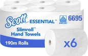 Ręczniki papierowe - Kimberly-Clark Kimberly-Clark Scott Slimroll - Ręczniki papierowe w roli, białe, 6 rolek - 190 m - miniaturka - grafika 1