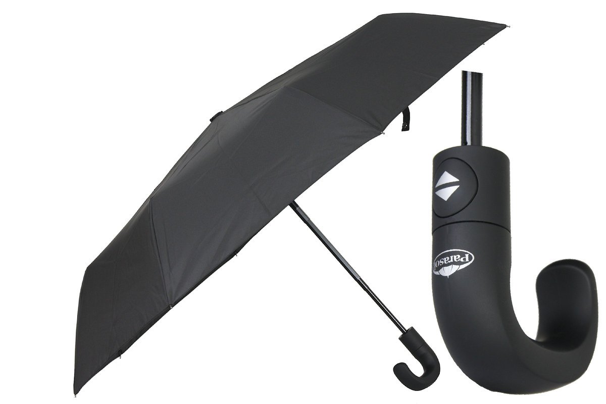 Parasol męski czarny pełny automat produkt polski