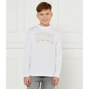 HUGO KIDS Longsleeve Regular Fit - Koszulki dla chłopców - miniaturka - grafika 1
