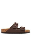 Klapki i japonki męskie - Birkenstock Klapki Arizona Sfb 451161 Brązowy - miniaturka - grafika 1