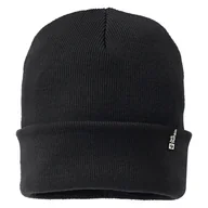 Czapki damskie - Czapka zimowa JACK WOLFSKIN RIB BEANIE 1903892-6000 – Czarny - miniaturka - grafika 1