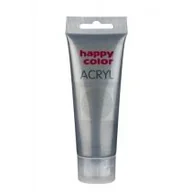 Przybory szkolne - Happy Color Farba akrylowa 75ml. czarne srebro - miniaturka - grafika 1