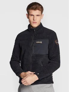 Napapijri Polar Yupik NP0A4GNT Czarny Regular Fit - Bluzy męskie - miniaturka - grafika 1