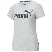 Koszulki i topy damskie - Koszulka damska Puma ESS Logo Tee szara 586774 04 - miniaturka - grafika 1