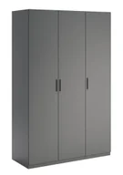 Szafy - Szara trzydrzwiowa szafa uchylna N6-D43 - miniaturka - grafika 1